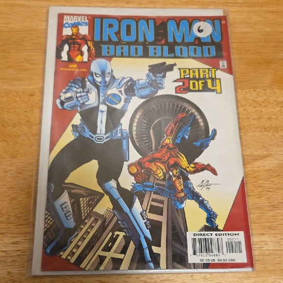 Marvel - Iron Man Bad Blood - Complete Comic Book Series (Set of 4) - Picture 3 of 5